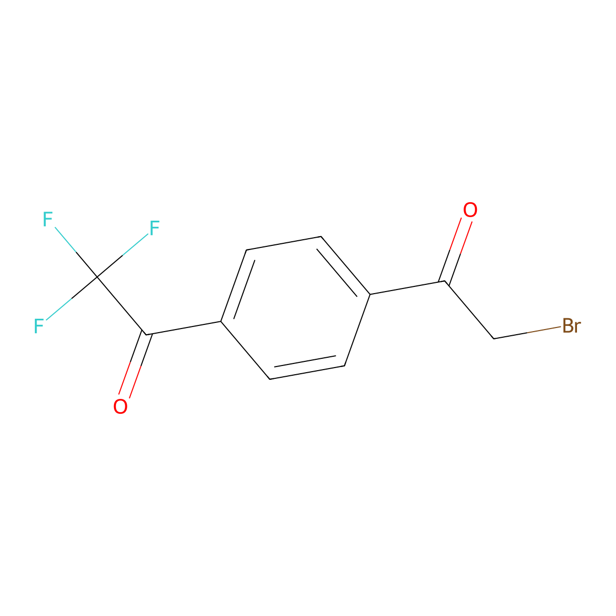 4-(Trifluoroacetyl)phenacyl bromide molecular structure, CAS 1980063-91-9
