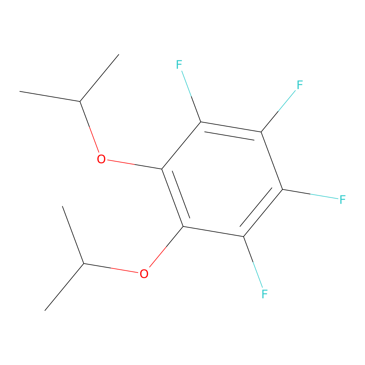 1,2,3,4-Tetrafluoro-5,6-diisopropoxy-benzene molecular structure, CAS 1980064-18-3