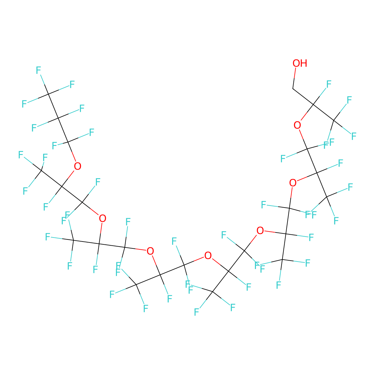 HFPO octamer alcohol molecular structure, CAS 1980064-28-5