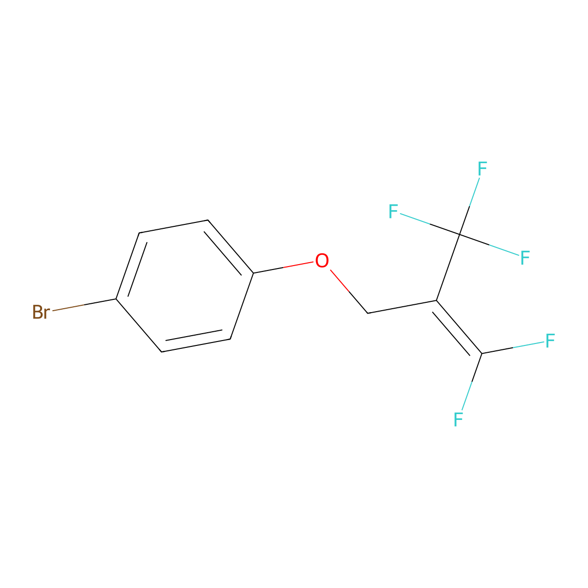 2-[(4-Bromophenoxy)methyl]-1,1,3,3,3-pentafluoro-1-propene molecular structure, CAS 1980085-16-2