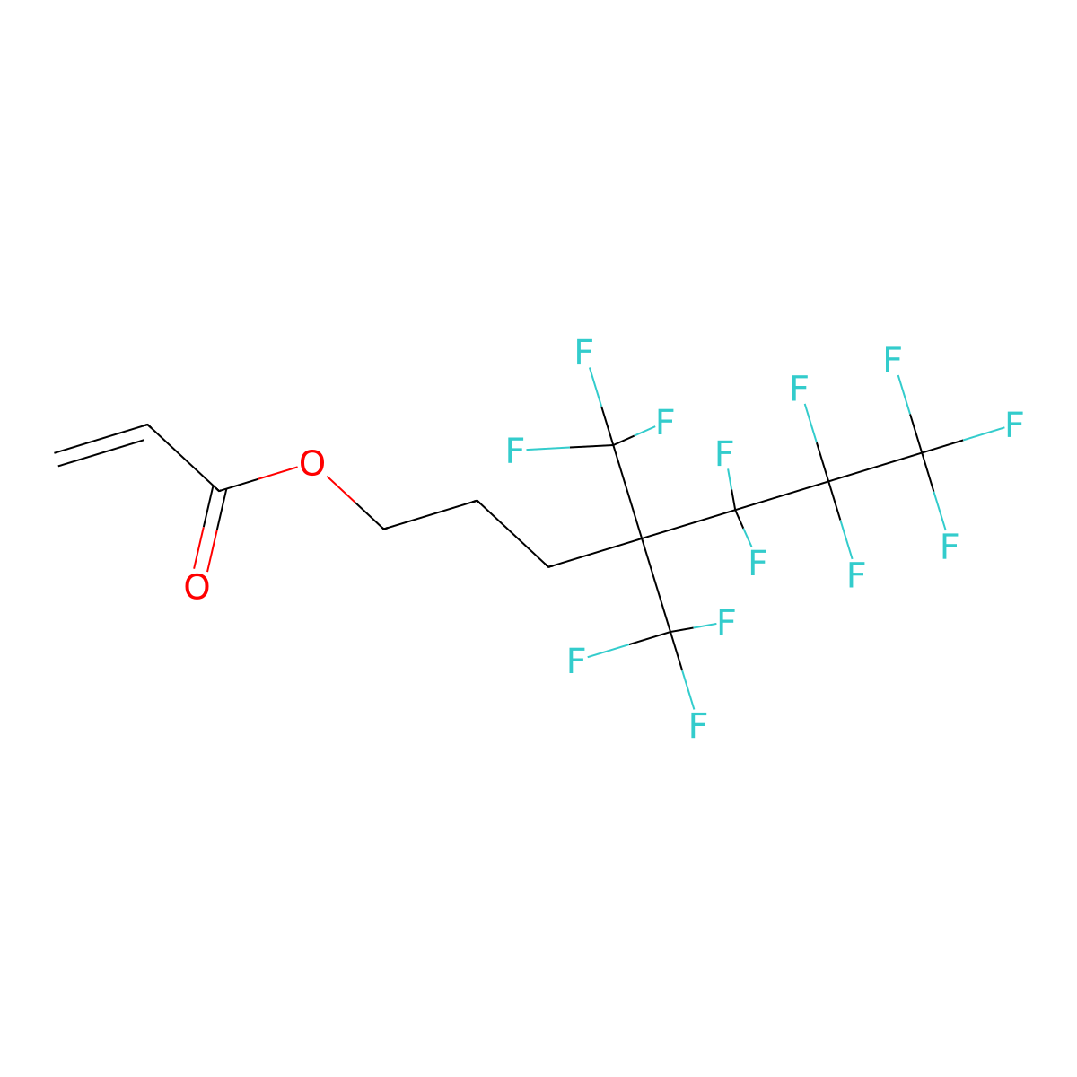4,4-Bis(trifluoromethyl)-5,5,6,6,7,7,7-heptafluoroheptyl acrylate molecular structure, CAS 1980085-17-3