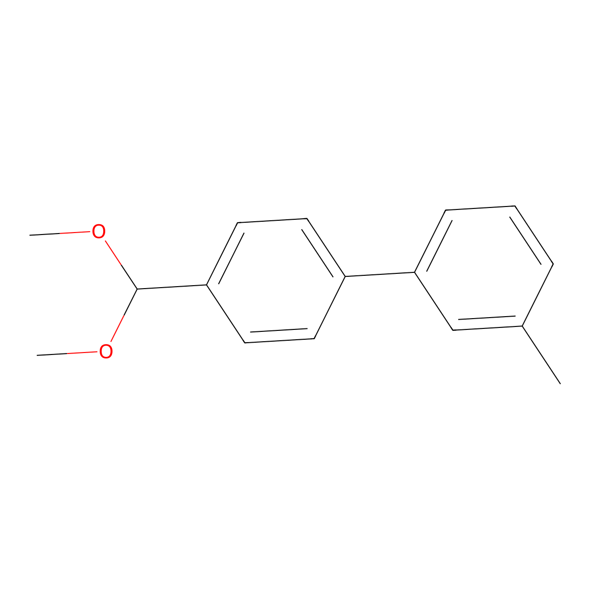 4-(Dimethoxymethyl)-3'-methyl-1,1'-biphenyl molecular structure, CAS 1980086-34-7
