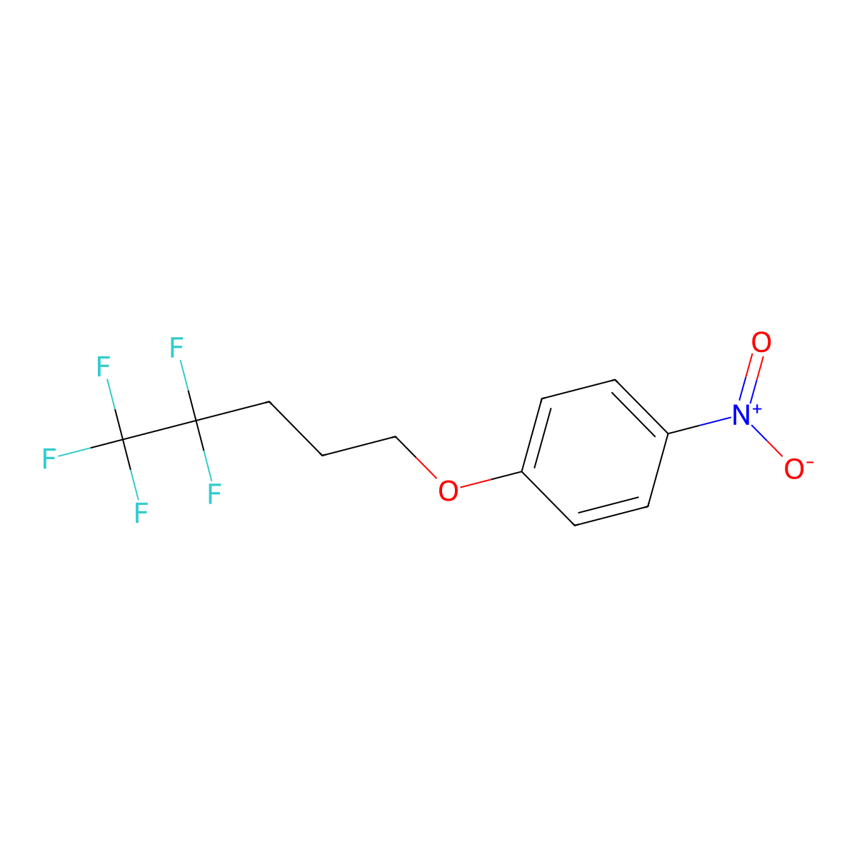 4-(4,4,5,5,5-Pentafluoropentoxy)-1-nitrobenzene molecular structure, CAS 1980086-49-4