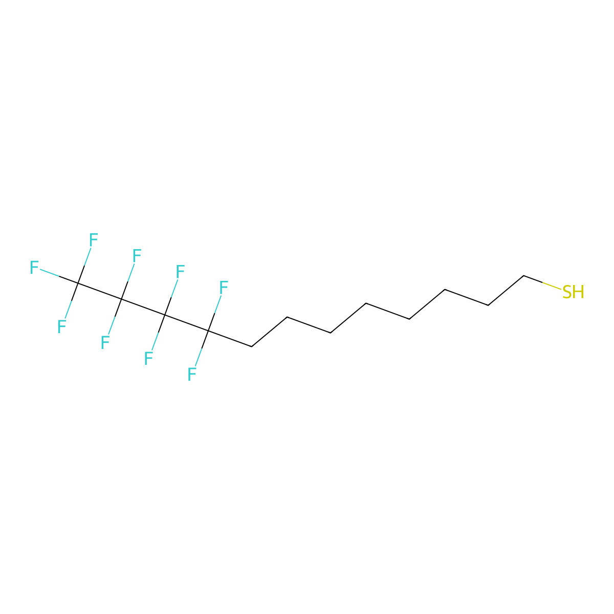 9,9,10,10,11,11,12,12,12-Nonafluorododecane-1-thiol molecular structure, CAS 1980086-66-5