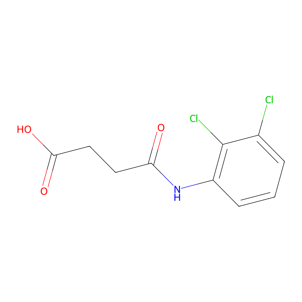 4-(2,3-Dichloroanilino)-4-oxobutanoic acid molecular structure, CAS 198009-84-6