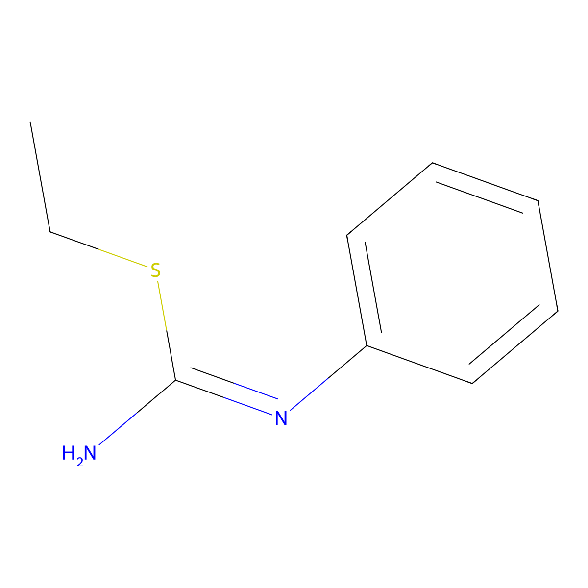 S-Ethyl-N-Phenyl-Isothiourea molecular structure, CAS 19801-34-4