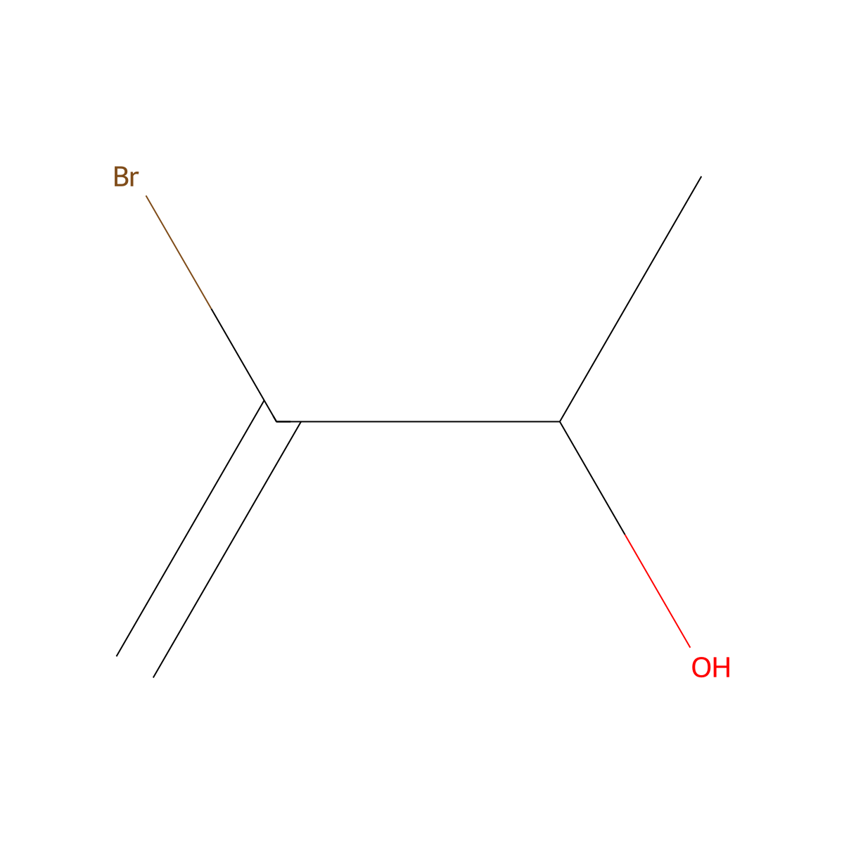 3-Bromobut-3-en-2-ol molecular structure, CAS 198014-16-3