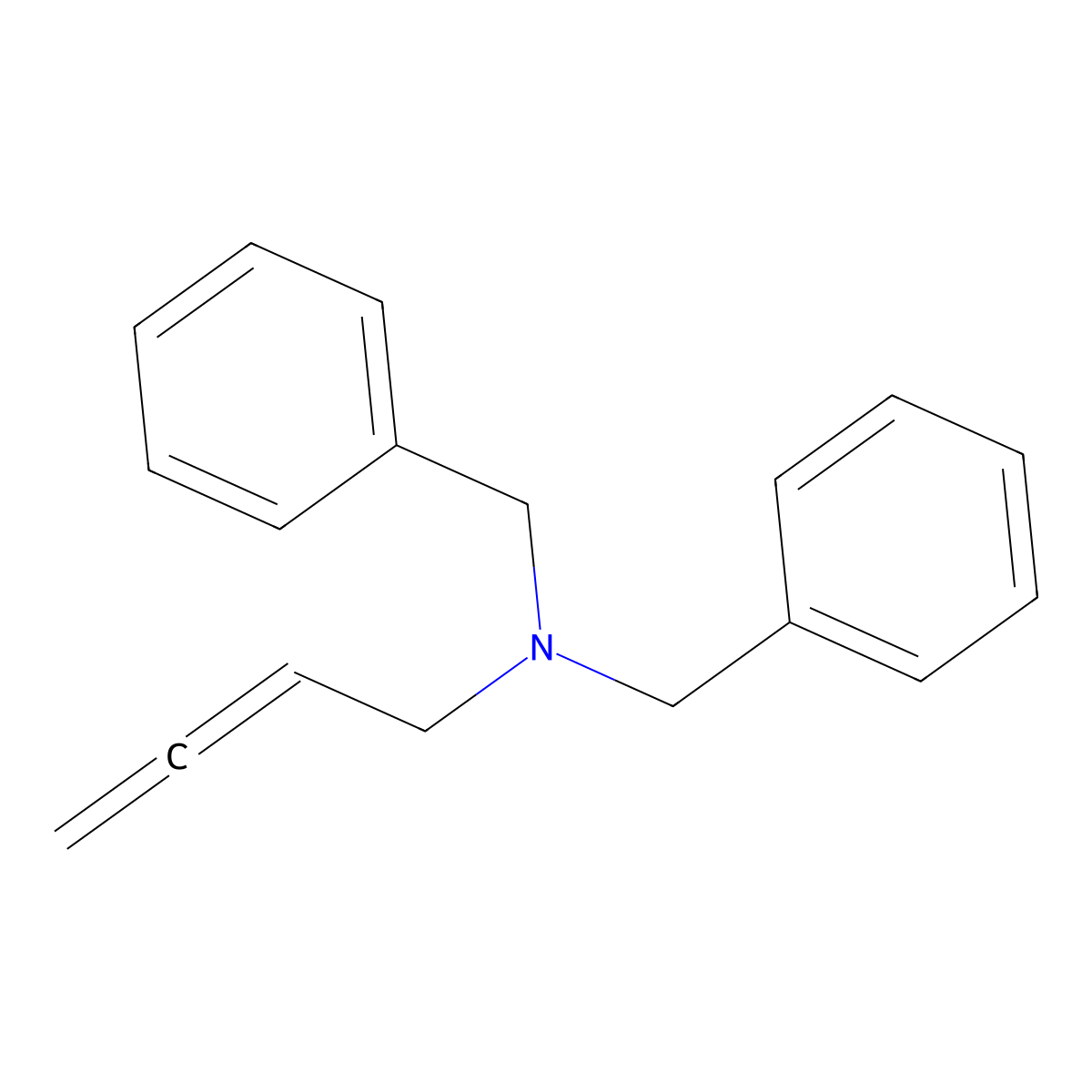 N,N-Dibenzylbuta-2,3-dien-1-amine molecular structure, CAS 198015-81-5