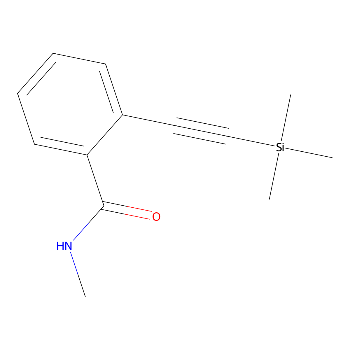 n-Methyl-2-[(trimethylsilyl)ethynyl]benzamide molecular structure, CAS 198020-50-7