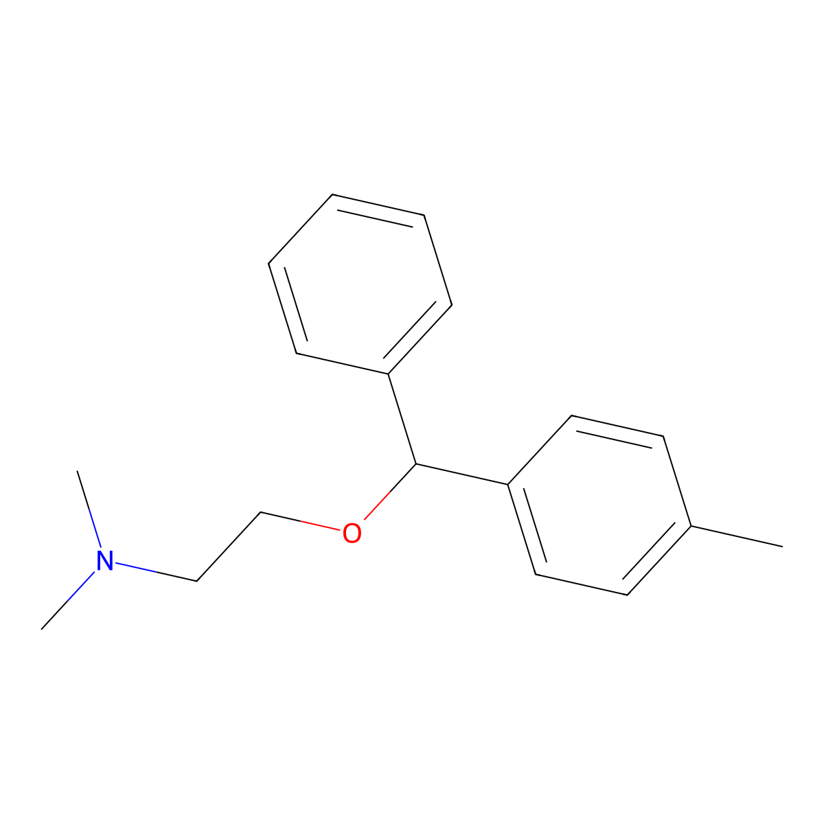 4-Methyldiphenhydramine molecular structure, CAS 19804-27-4