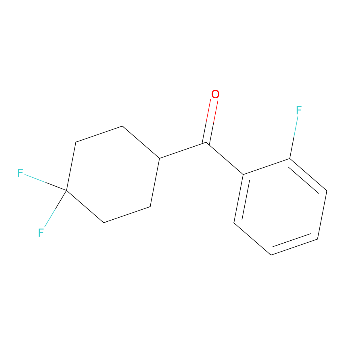 (4,4-Difluorocyclohexyl)(2-fluorophenyl)methanone molecular structure, CAS 1980435-63-9