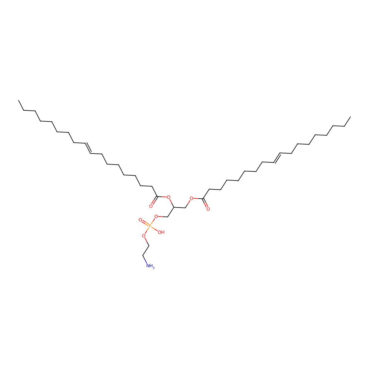 PE(18:1(9E)/18:1(9E)) molecular structure, CAS 19805-18-6
