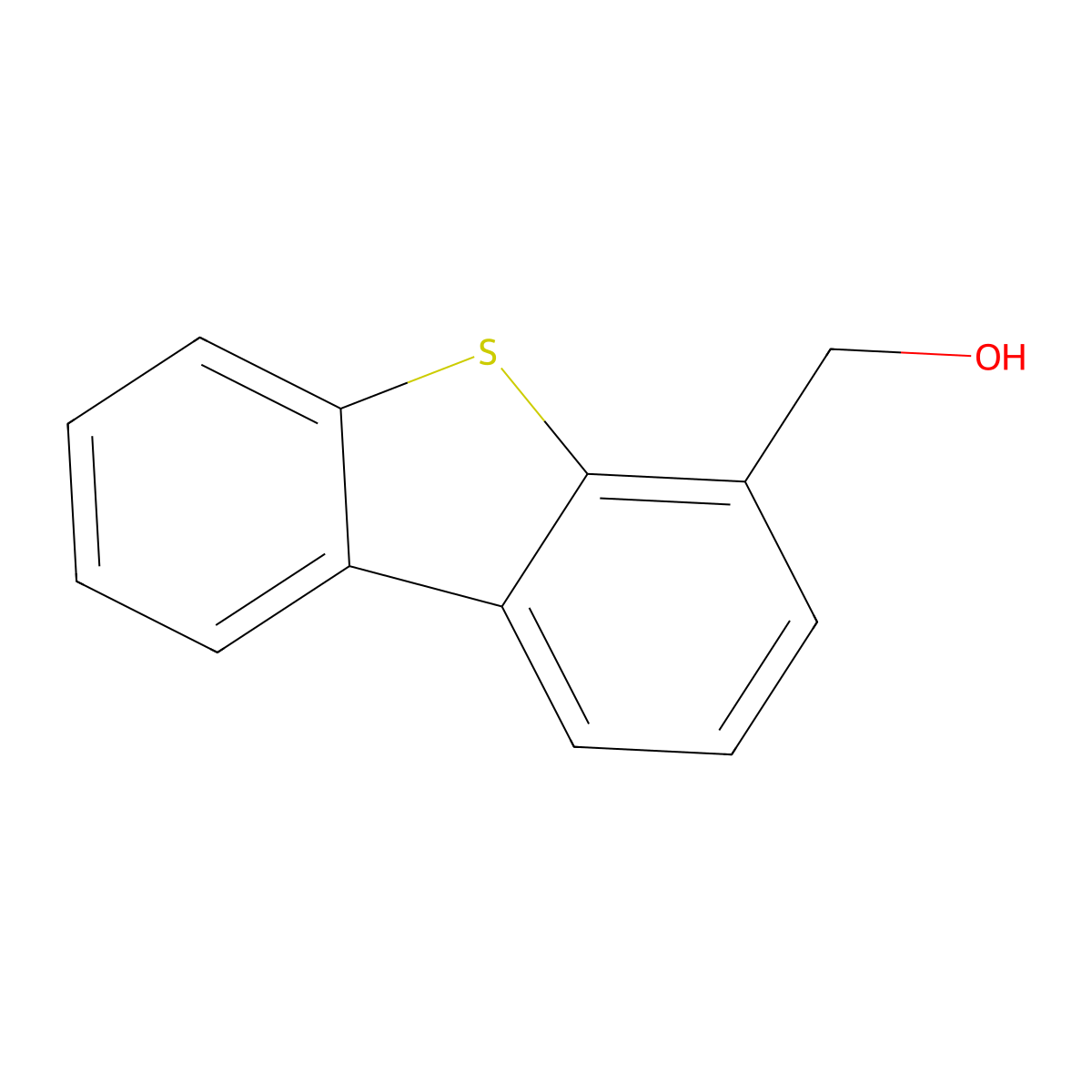 4-Dibenzothiophenemethanol molecular structure, CAS 19806-49-6