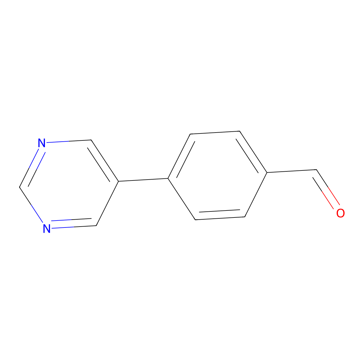 5-(4-Formylphenyl)pyrimidine molecular structure, CAS 198084-12-7