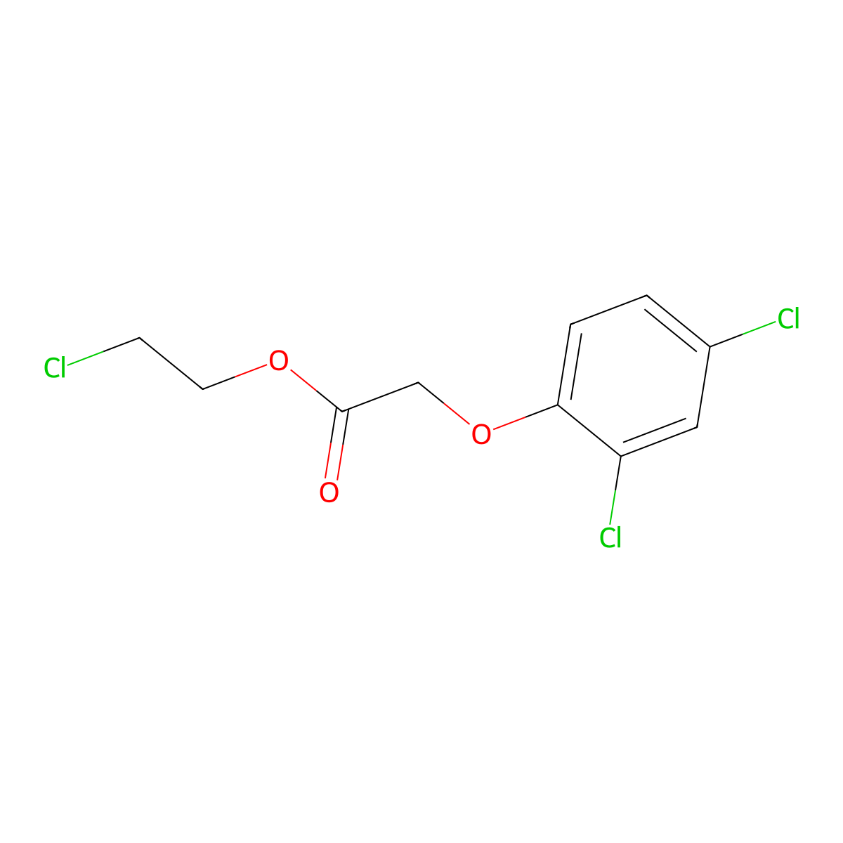 2-Chloroethyl (2,4-dichlorophenoxy)acetate molecular structure, CAS 19810-30-1