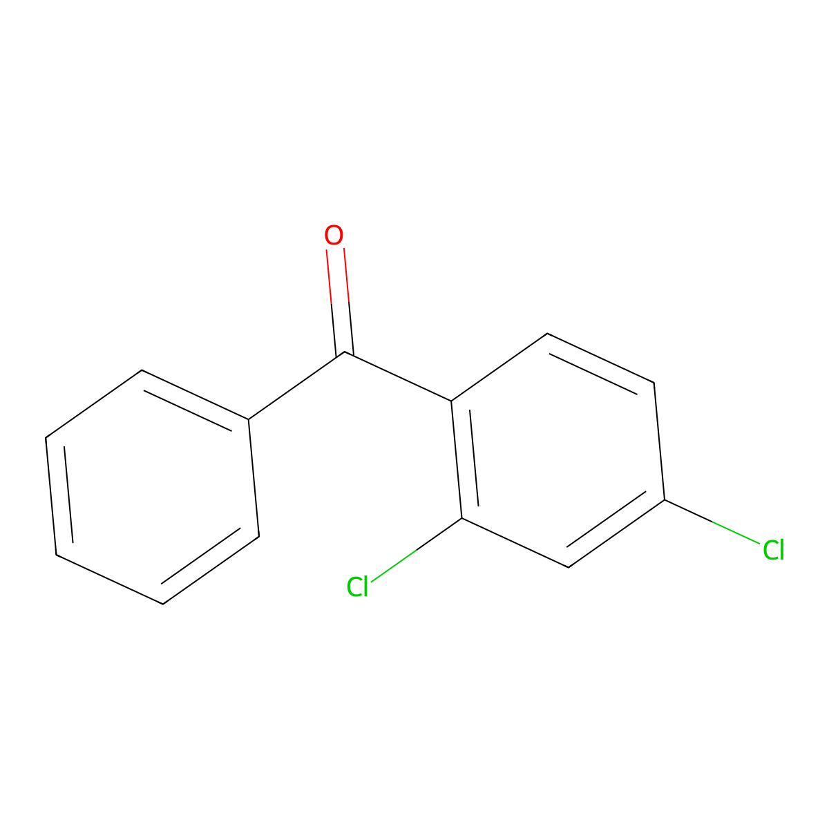 2,4-Dichlorobenzophenone molecular structure, CAS 19811-05-3