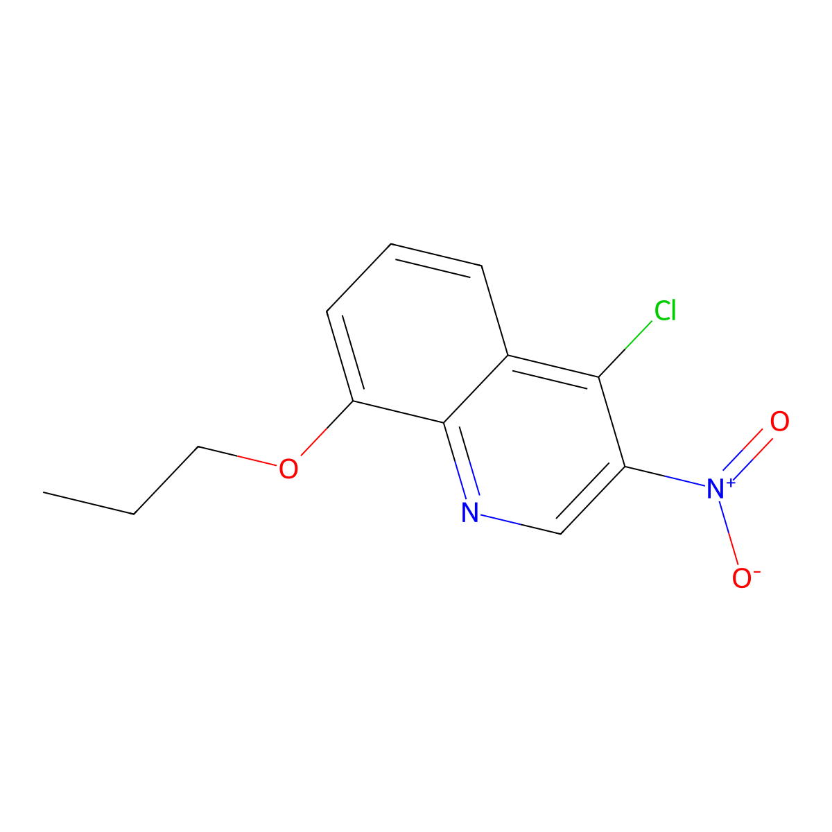 4-Chloro-3-nitro-8-propoxyquinoline molecular structure, CAS 1981147-81-2