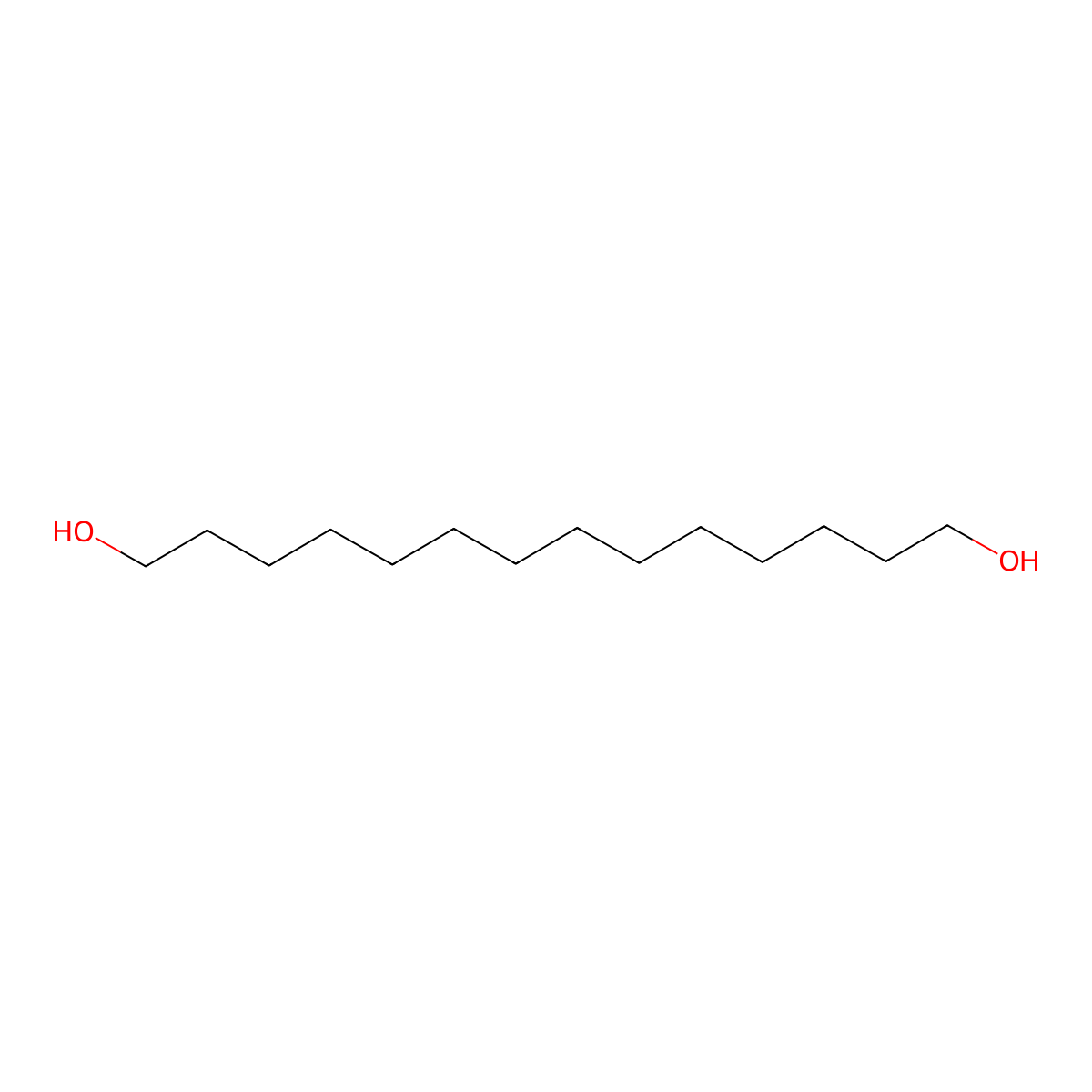 1,14-Tetradecanediol molecular structure, CAS 19812-64-7