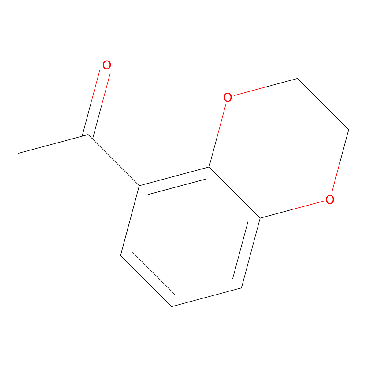 1-(2,3-Dihydro-1,4-benzodioxin-5-yl)ethanone molecular structure, CAS 19813-62-8