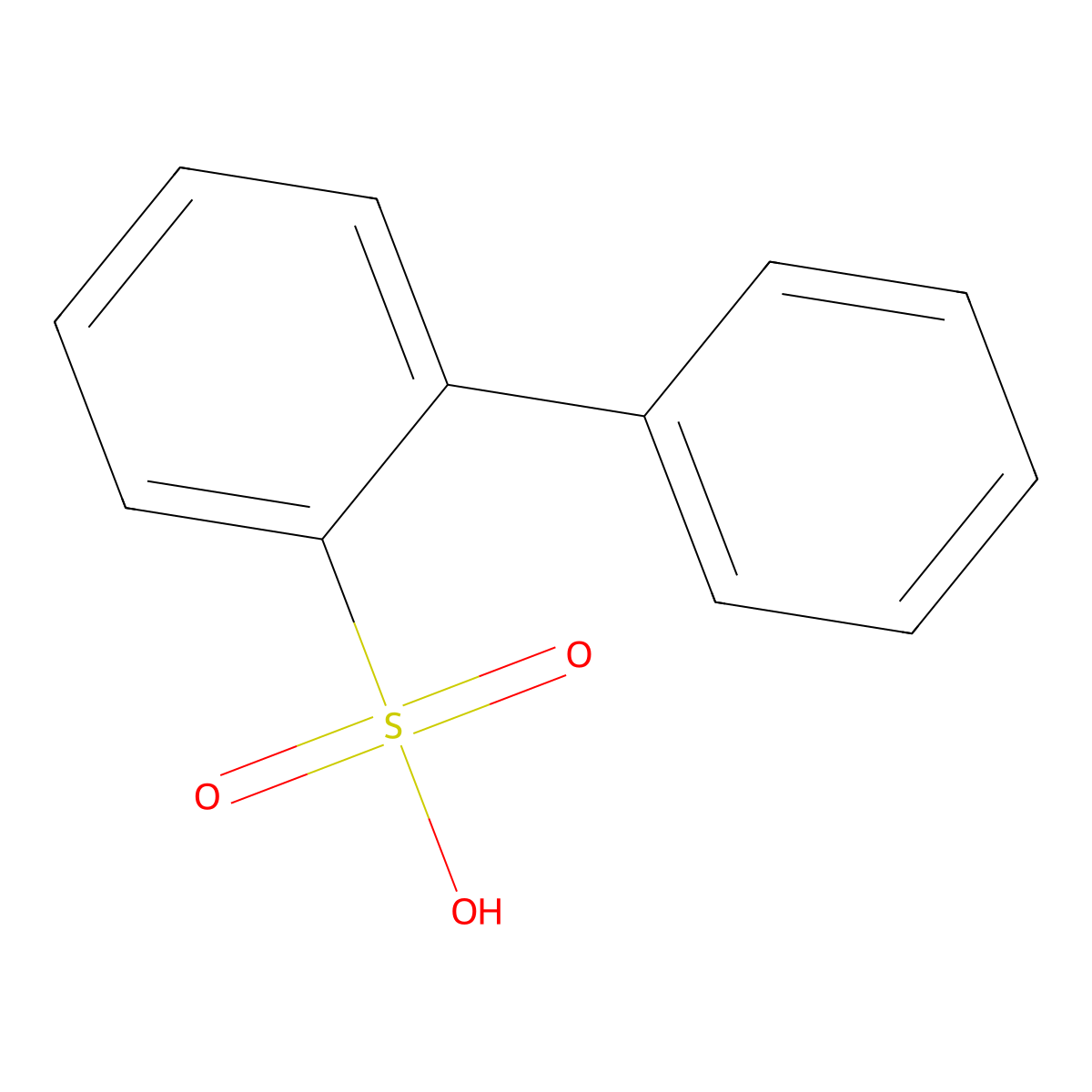 [1,1'-Biphenyl]-2-sulfonic acid molecular structure, CAS 19813-86-6
