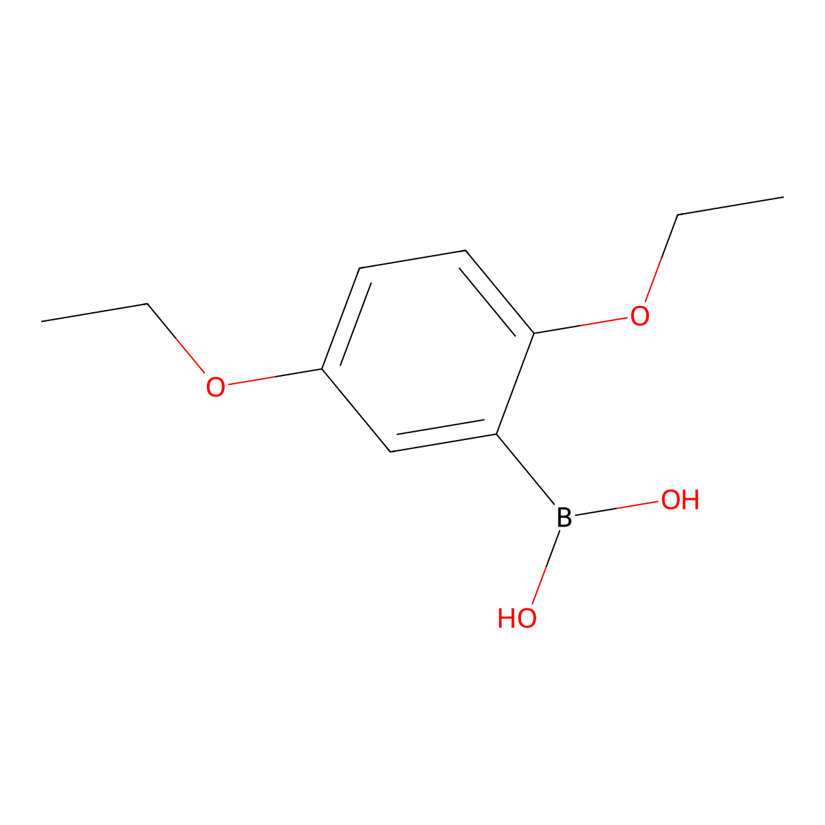 (2,5-Diethoxyphenyl)boronic acid molecular structure, CAS 198131-85-0