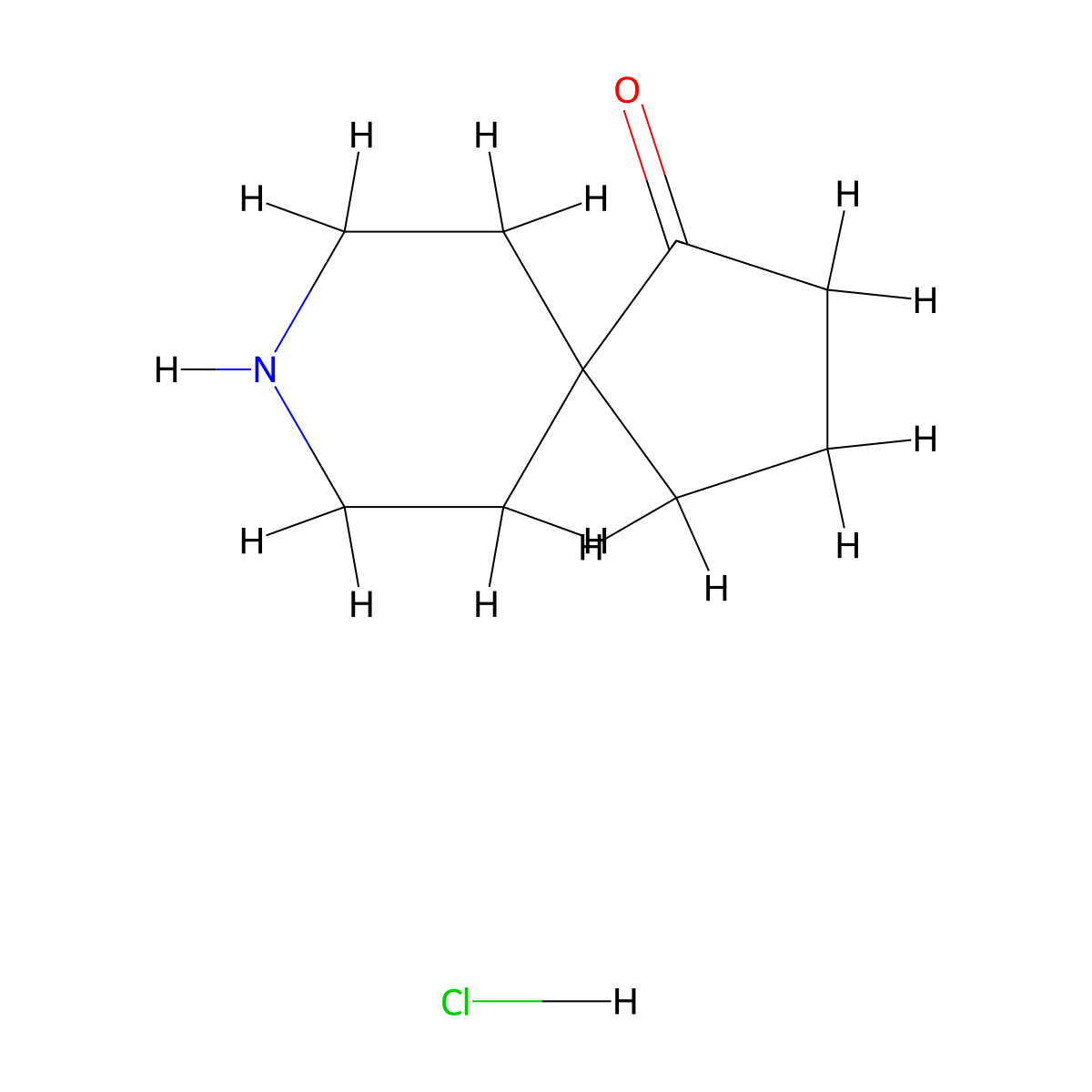 8-Azaspiro[4.5]decan-1-one hydrochloride molecular structure, CAS 198133-69-6