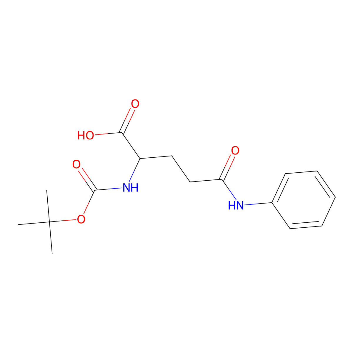 N5-Phenyl-N2-Boc-L-glutamine molecular structure, CAS 198134-13-3