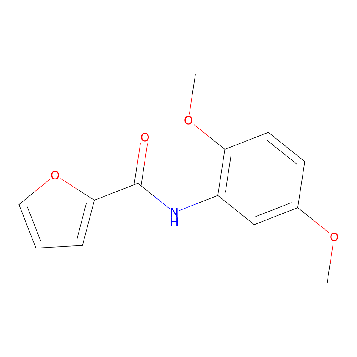 N-(2,5-Dimethoxyphenyl)-2-furancarboxamide molecular structure, CAS 198134-76-8