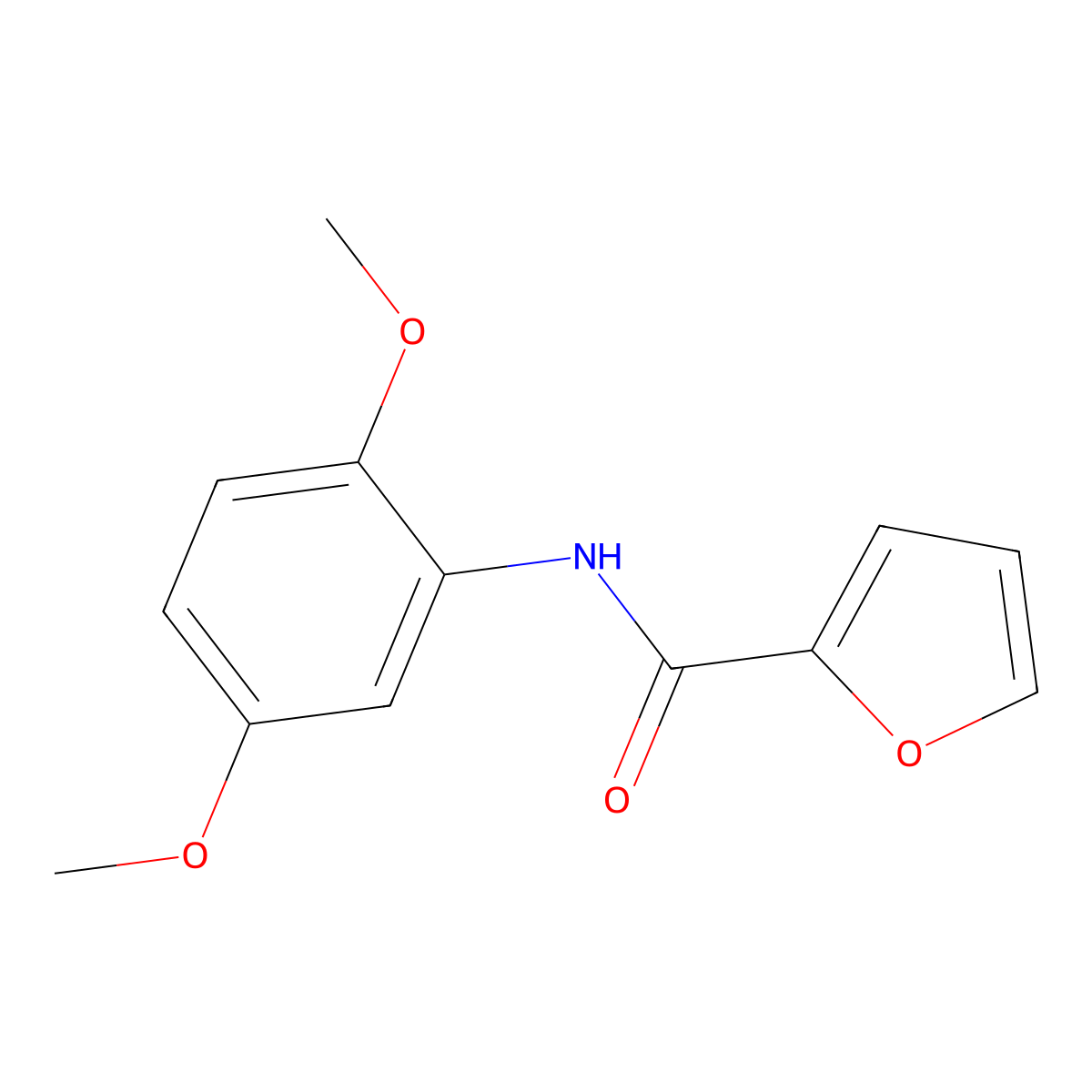 N-(2,5-Dimethoxyphenyl)-2-furancarboxamide molecular structure, CAS 198134-76-8