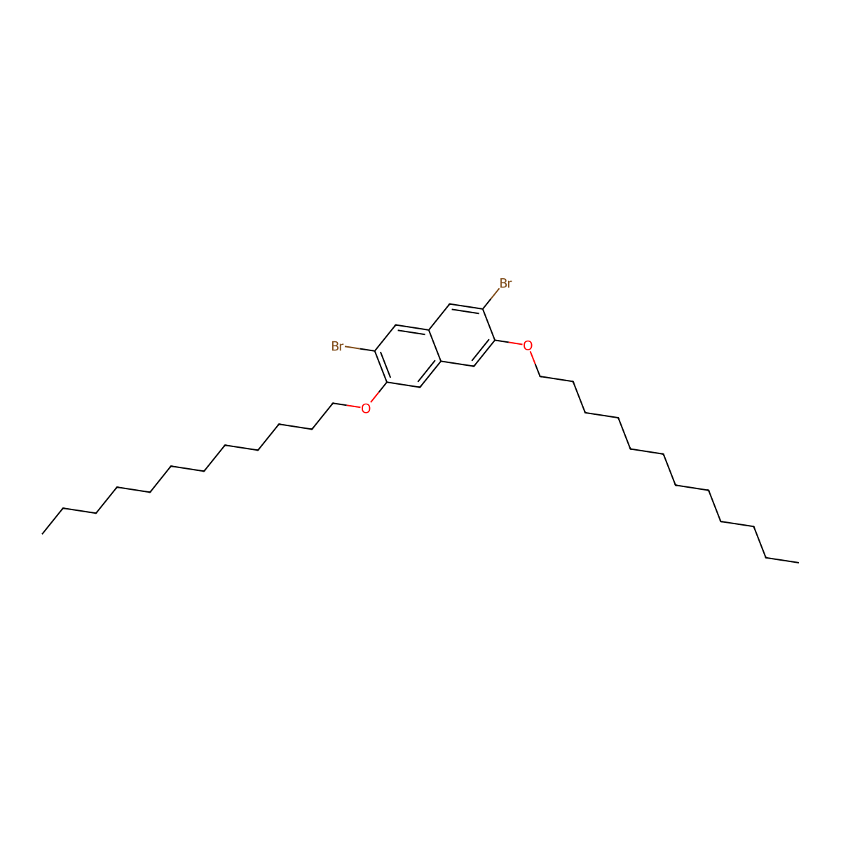 2,7-Dibromo-3,6-bis(dodecyloxy)naphthalene molecular structure, CAS 198146-03-1