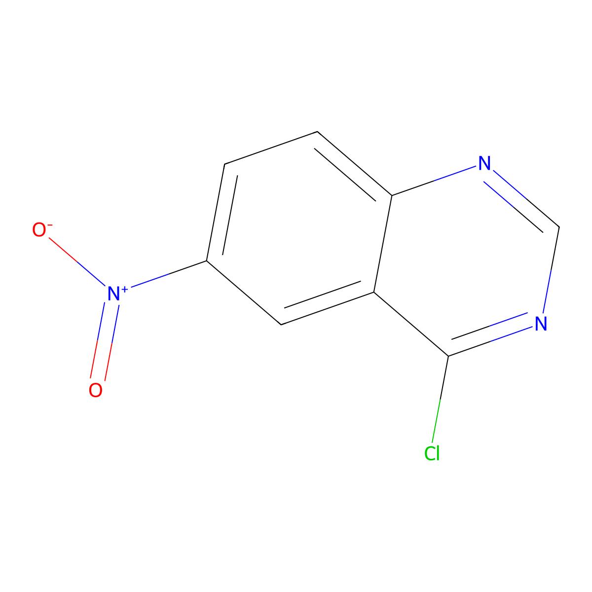 4-Chloro-6-nitroquinazoline molecular structure, CAS 19815-16-8