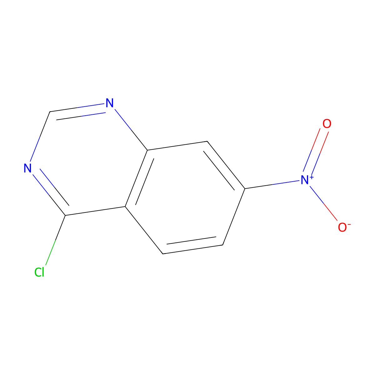 4-Chloro-7-nitroquinazoline molecular structure, CAS 19815-17-9