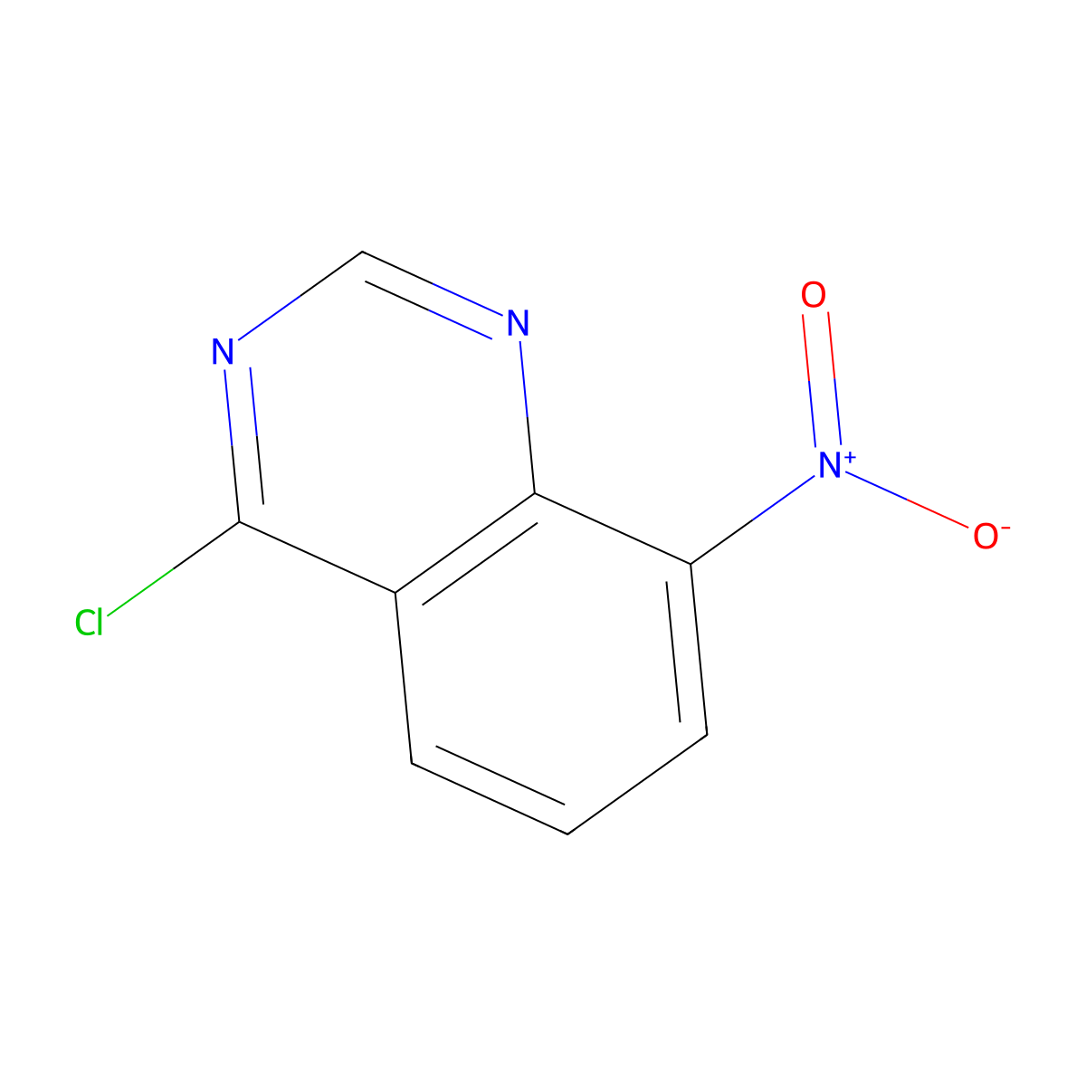 4-Chloro-8-nitroquinazoline molecular structure, CAS 19815-18-0
