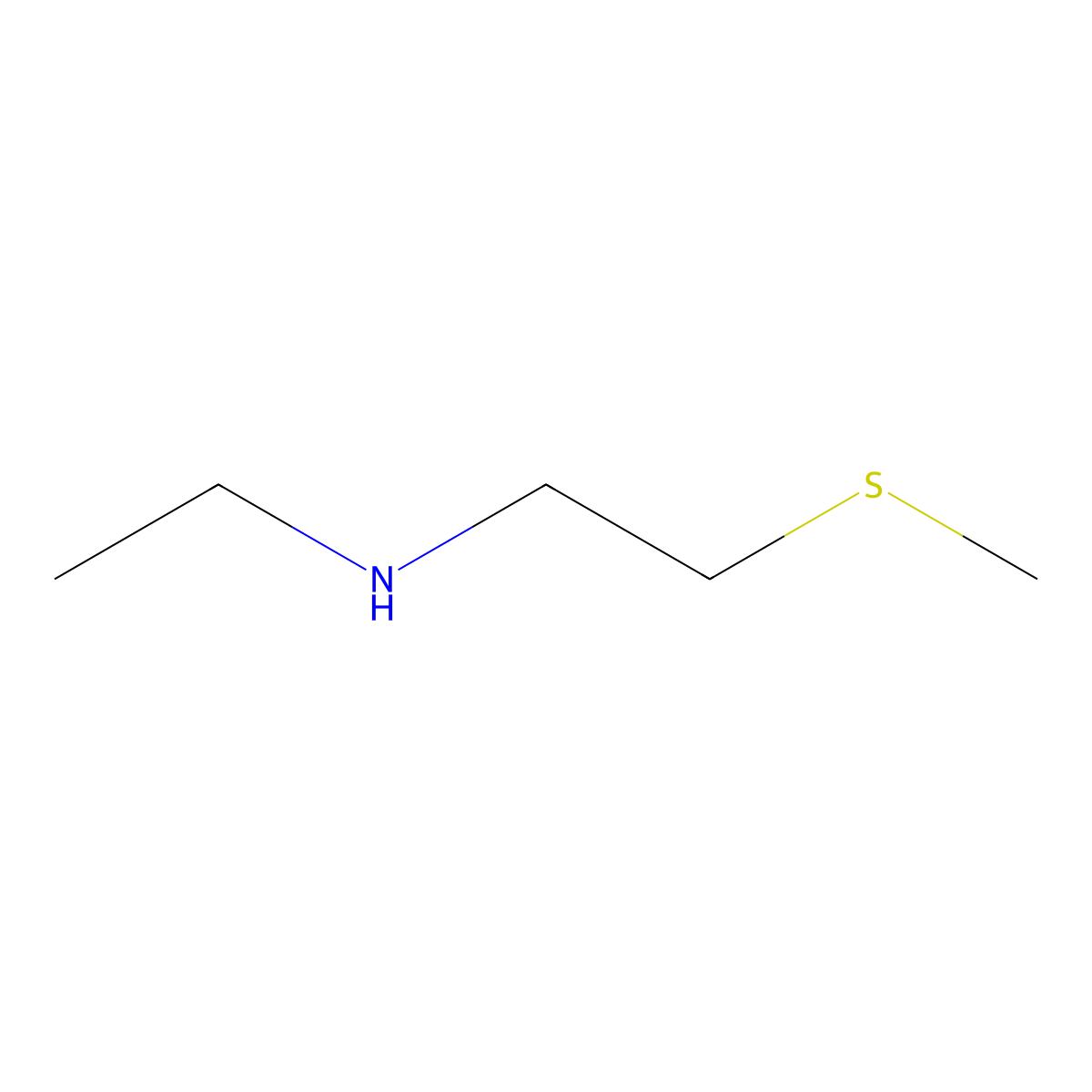 Ethyl[2-(methylsulfanyl)ethyl]amine molecular structure, CAS 19815-27-1
