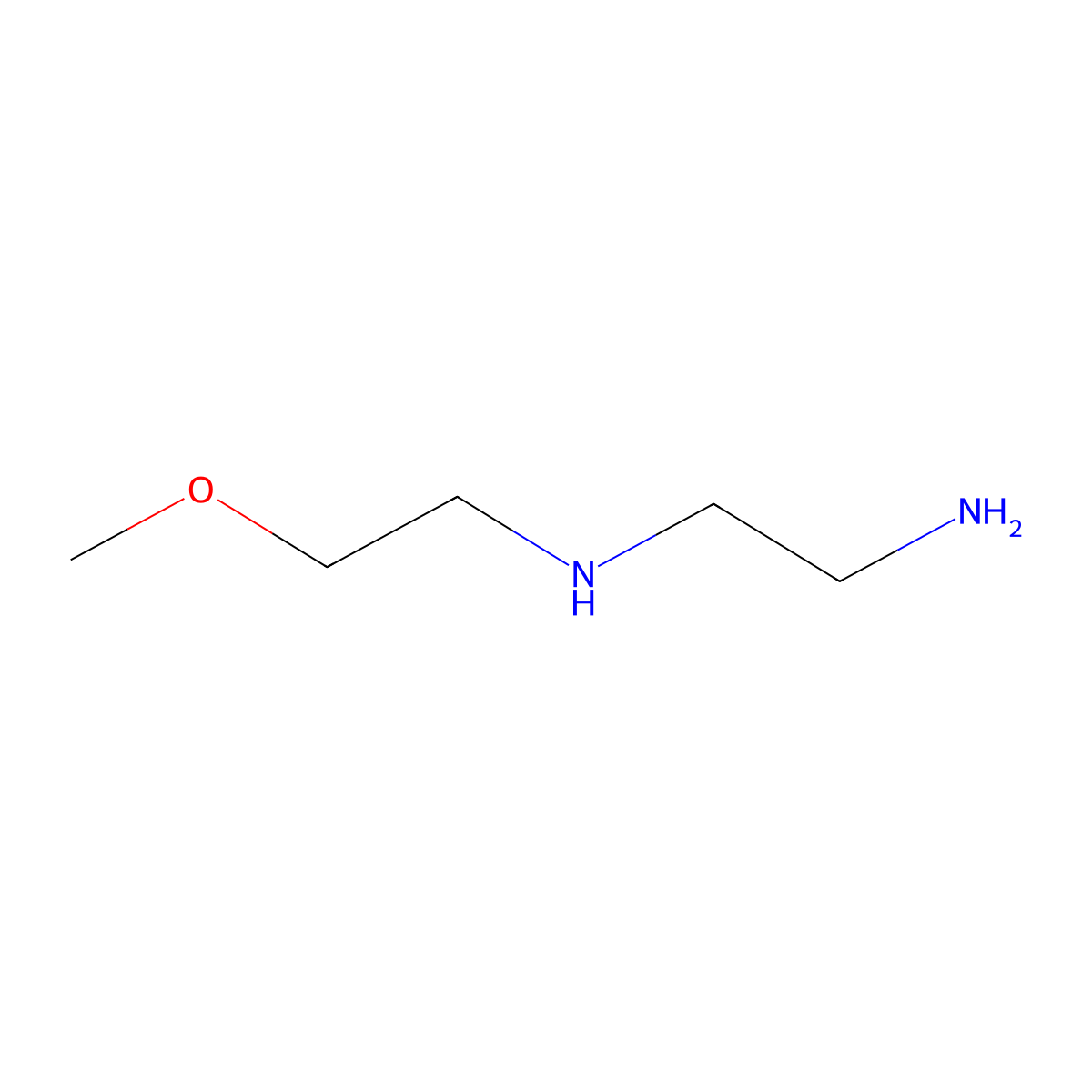 N-(2-methoxyethyl)ethylenediamine molecular structure, CAS 19815-35-1