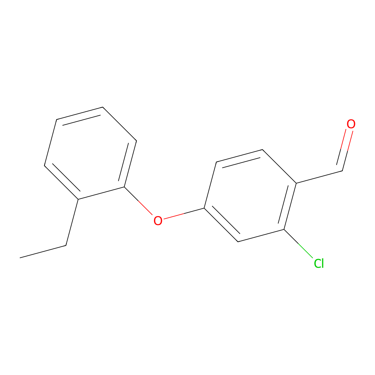2-Chloro-4-(2-ethylphenoxy)benzaldehyde molecular structure, CAS 1981752-28-6