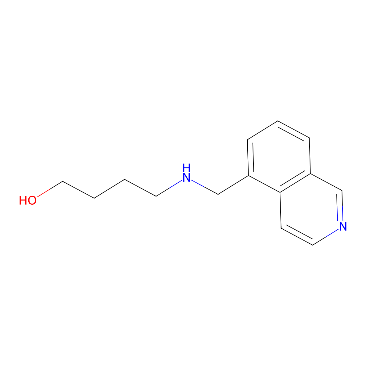 4-(((Isoquinolin-5-yl)methyl)amino)butan-1-ol molecular structure, CAS 1981888-22-5