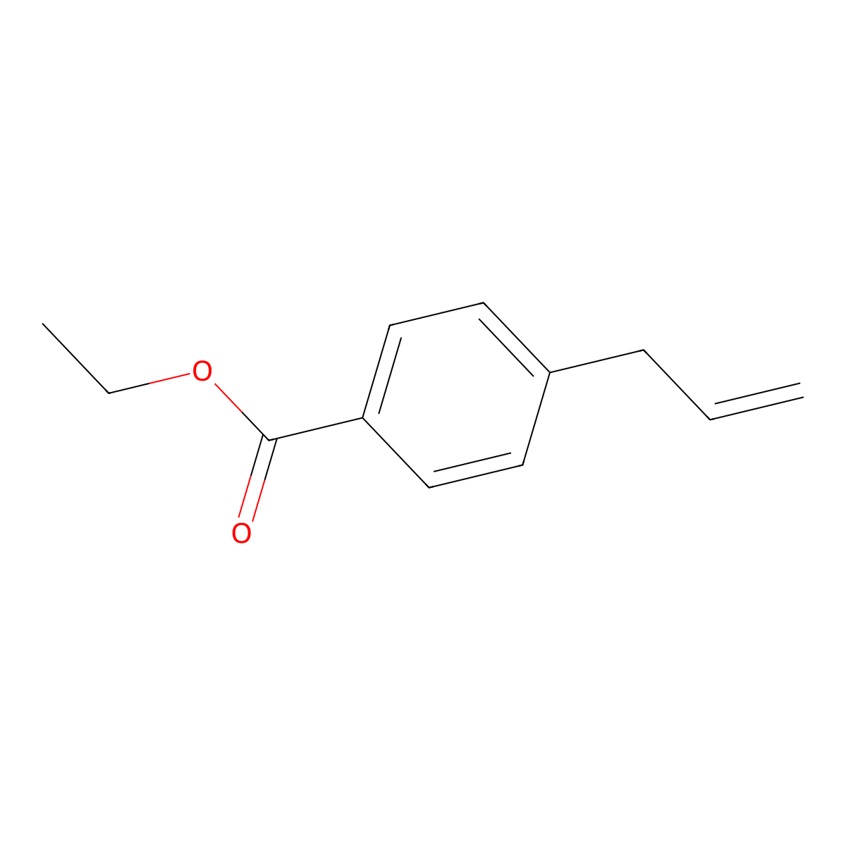 Ethyl 4-prop-2-enylbenzoate molecular structure, CAS 19819-94-4
