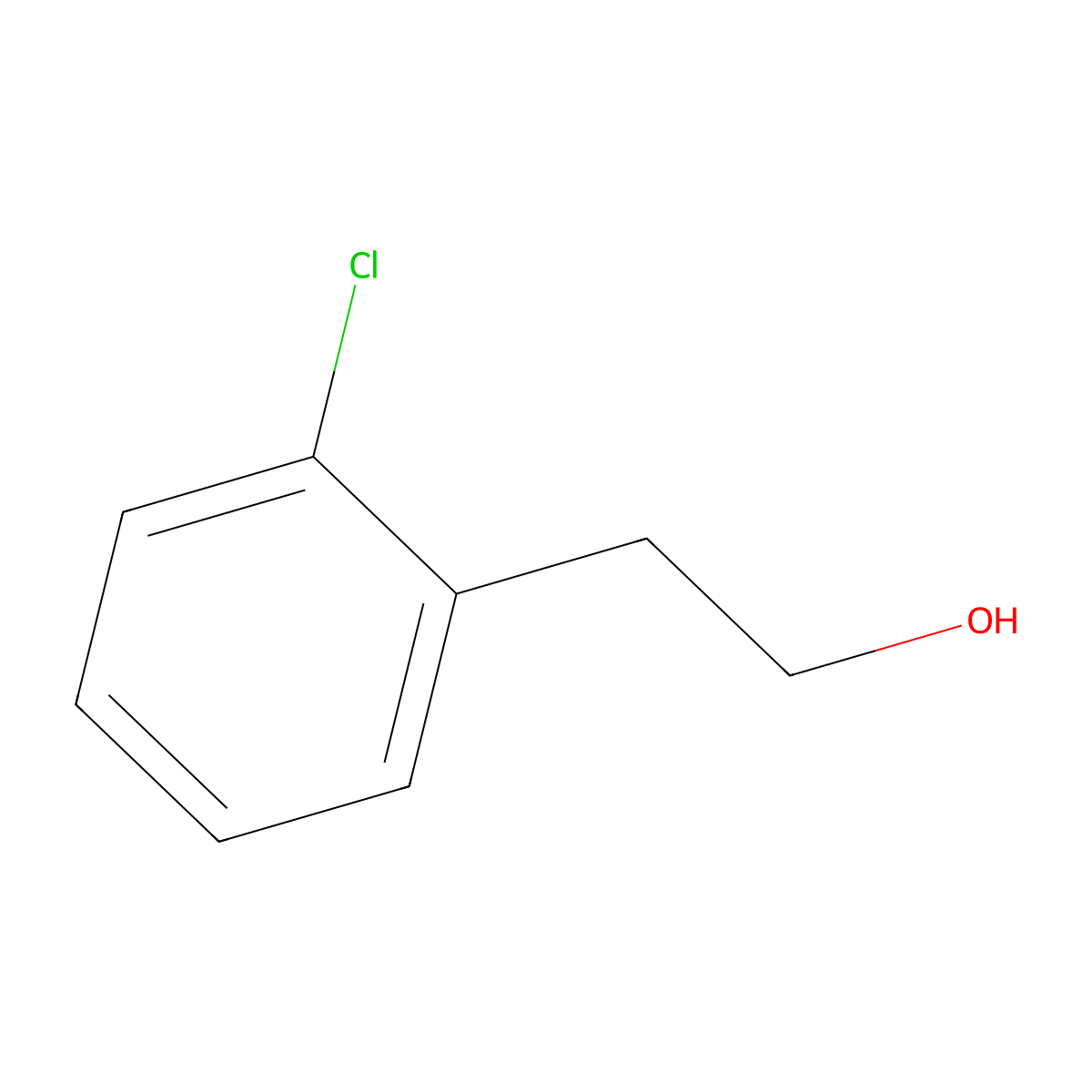 o-Chlorophenethylic alcohol molecular structure, CAS 19819-95-5