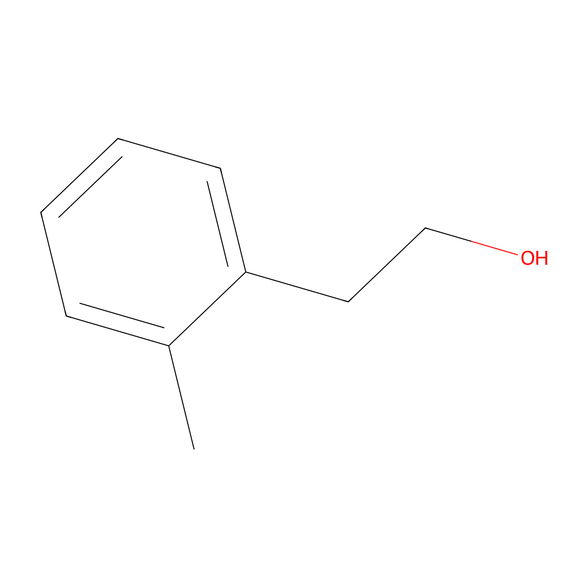 2-Methylphenethyl alcohol molecular structure, CAS 19819-98-8