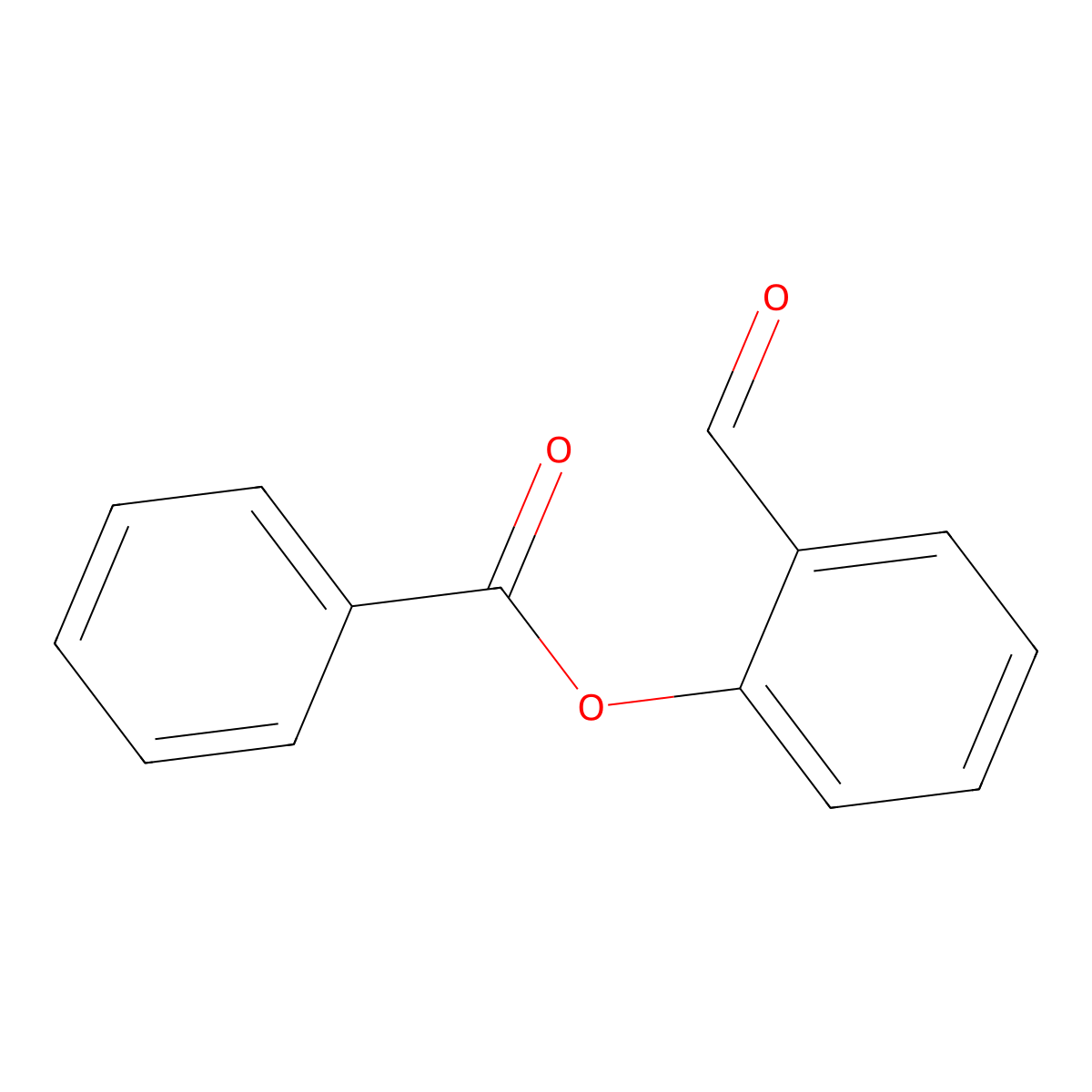 Benzaldehyde, 2-(benzoyloxy)- molecular structure, CAS 19820-51-0