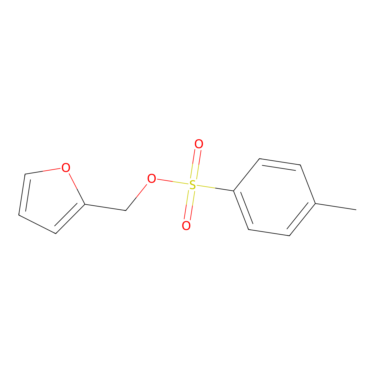 (Furan-2-yl)methyl 4-methylbenzene-1-sulfonate molecular structure, CAS 19820-73-6