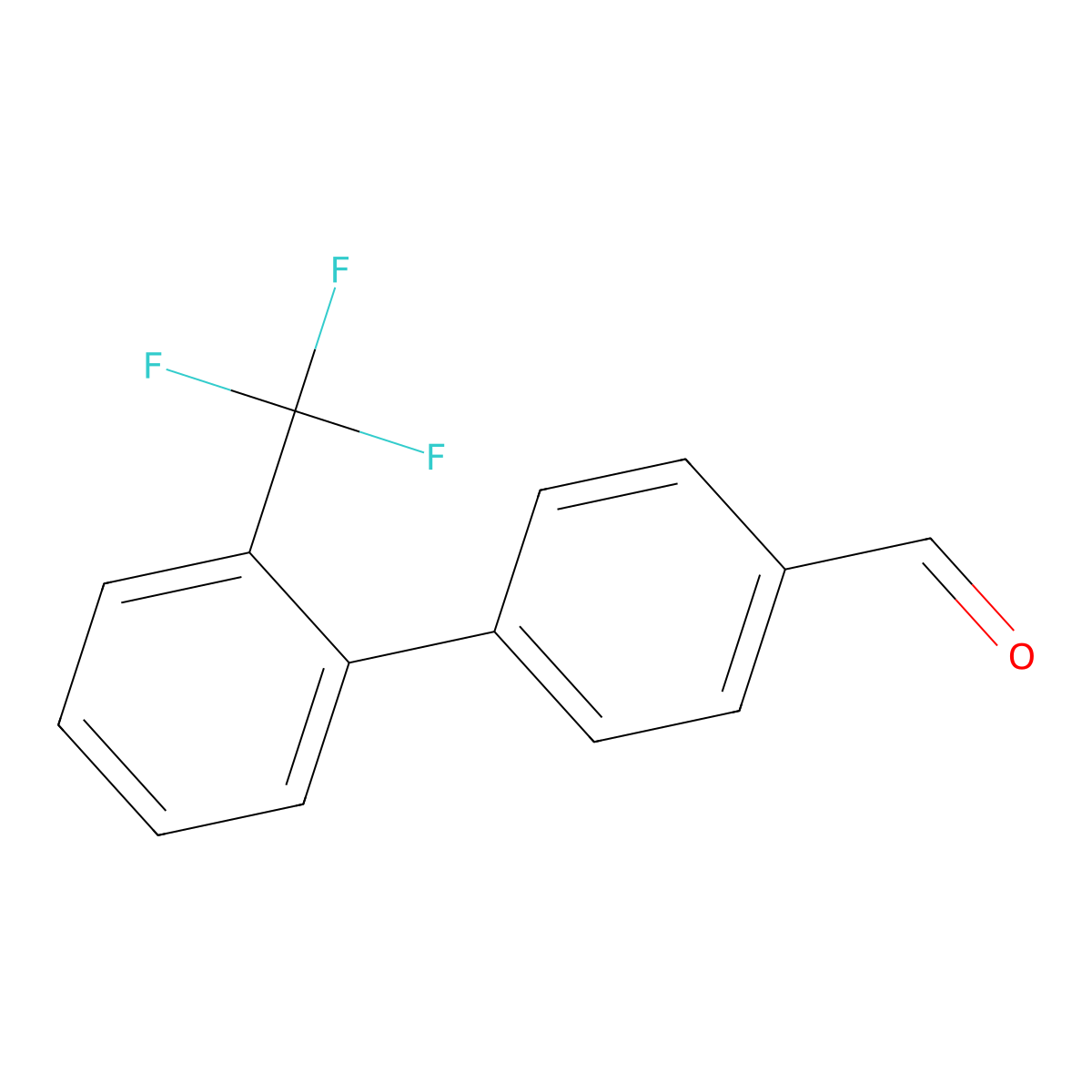 2'-TrifluoroMethyl-Biphenyl-4-Carbaldehyde molecular structure, CAS 198205-95-7