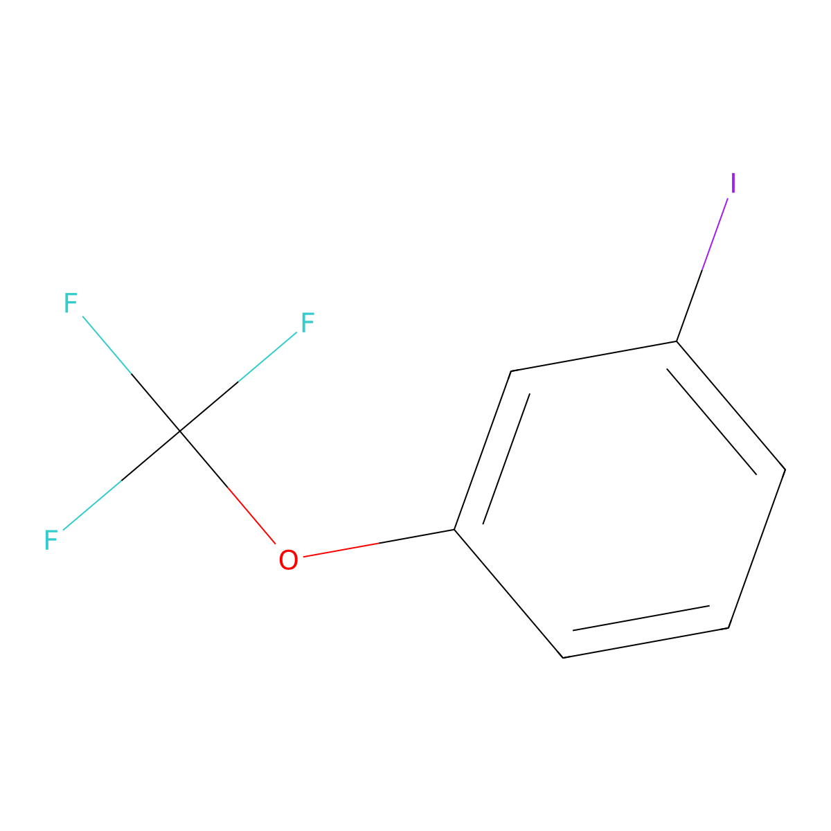 1-Iodo-3-(trifluoromethoxy)benzene molecular structure, CAS 198206-33-6