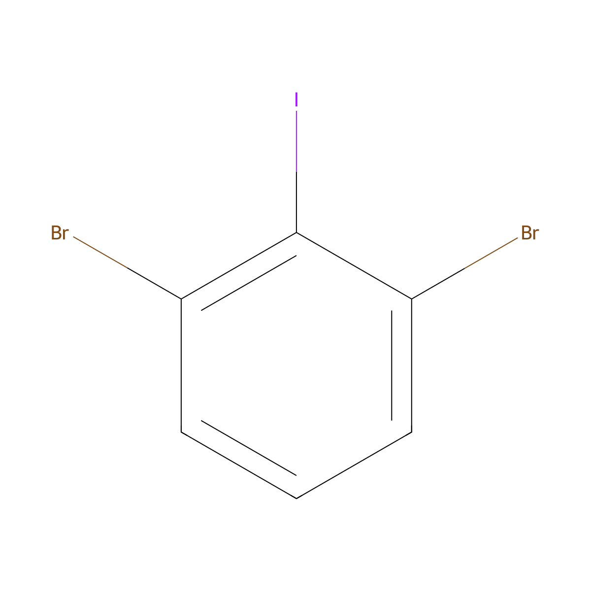 1,3-Dibromo-2-iodo-benzene molecular structure, CAS 19821-80-8