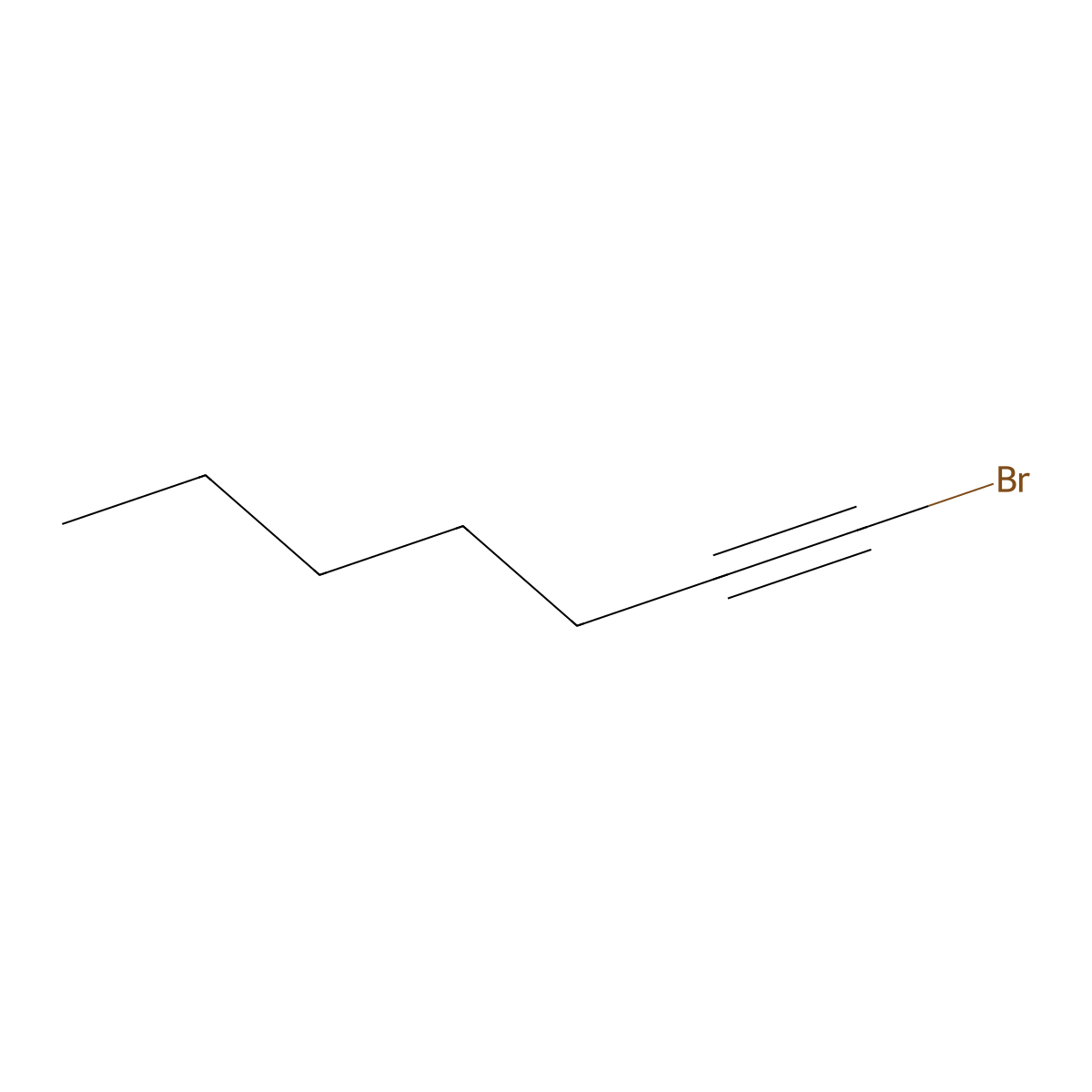1-Bromohept-1-yne molecular structure, CAS 19821-84-2