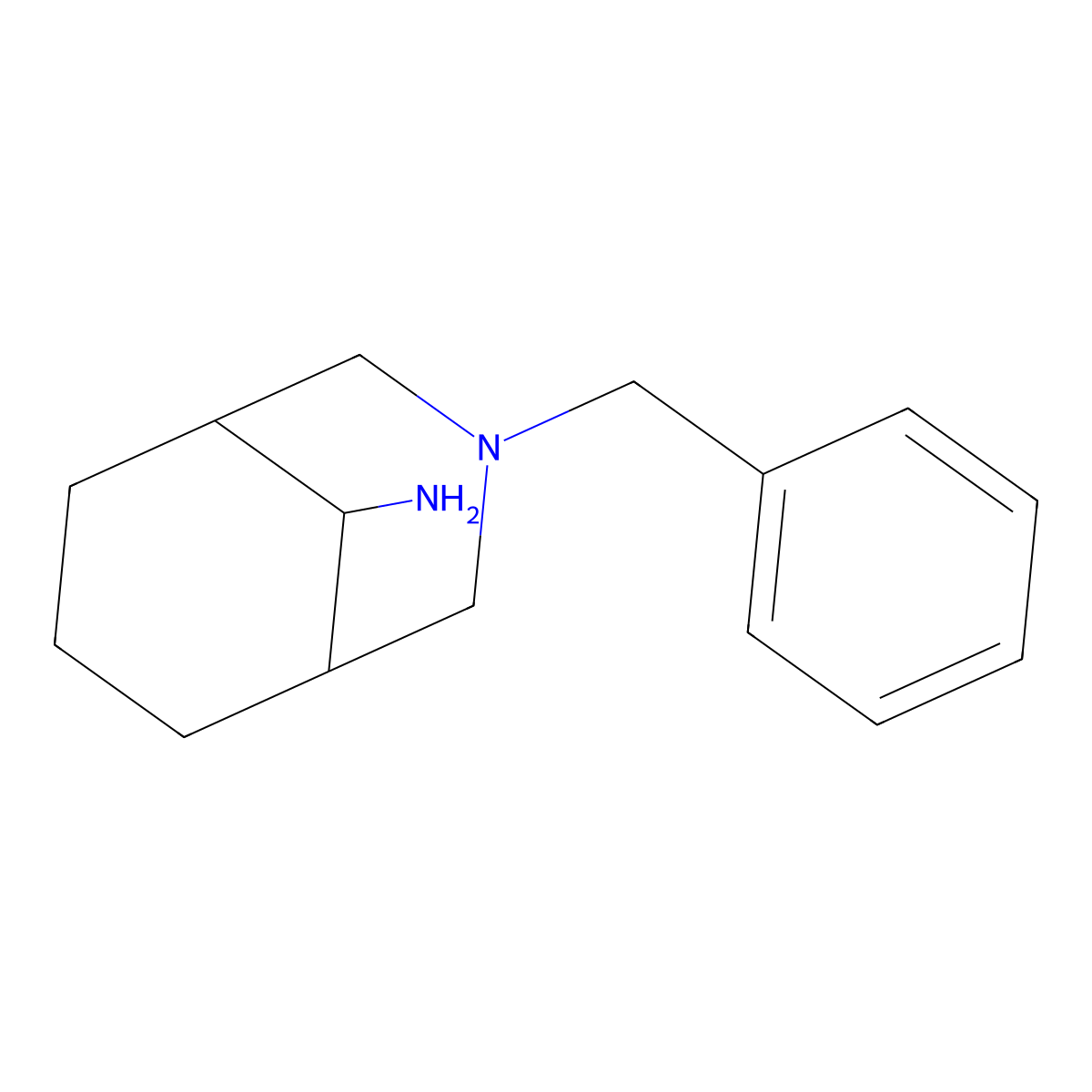 3-Benzyl-3-azabicyclo[3.3.1]nonan-9-amine molecular structure, CAS 198210-86-5
