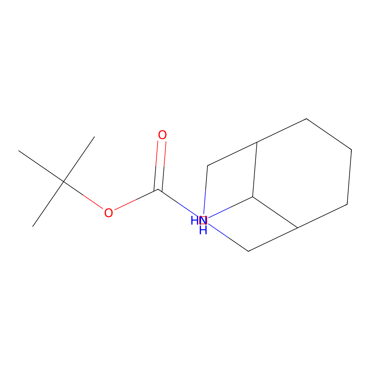 tert-Butyl N-{3-azabicyclo[3.3.1]nonan-9-yl}carbamate molecular structure, CAS 198210-96-7