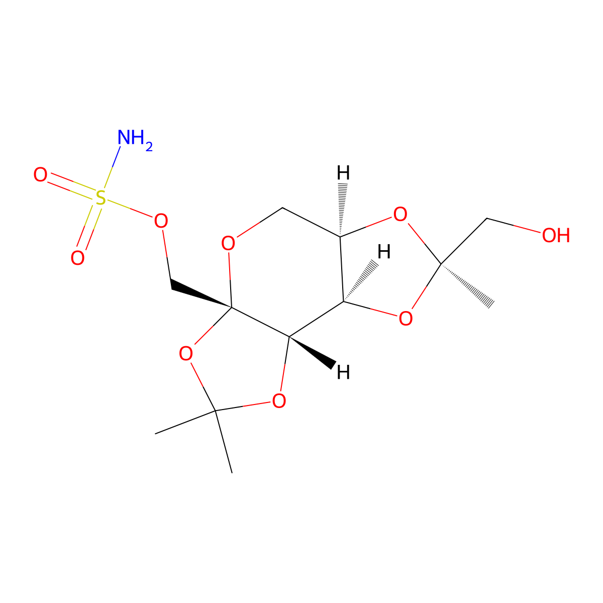 S-Hydroxy Topiramate molecular structure, CAS 198215-62-2