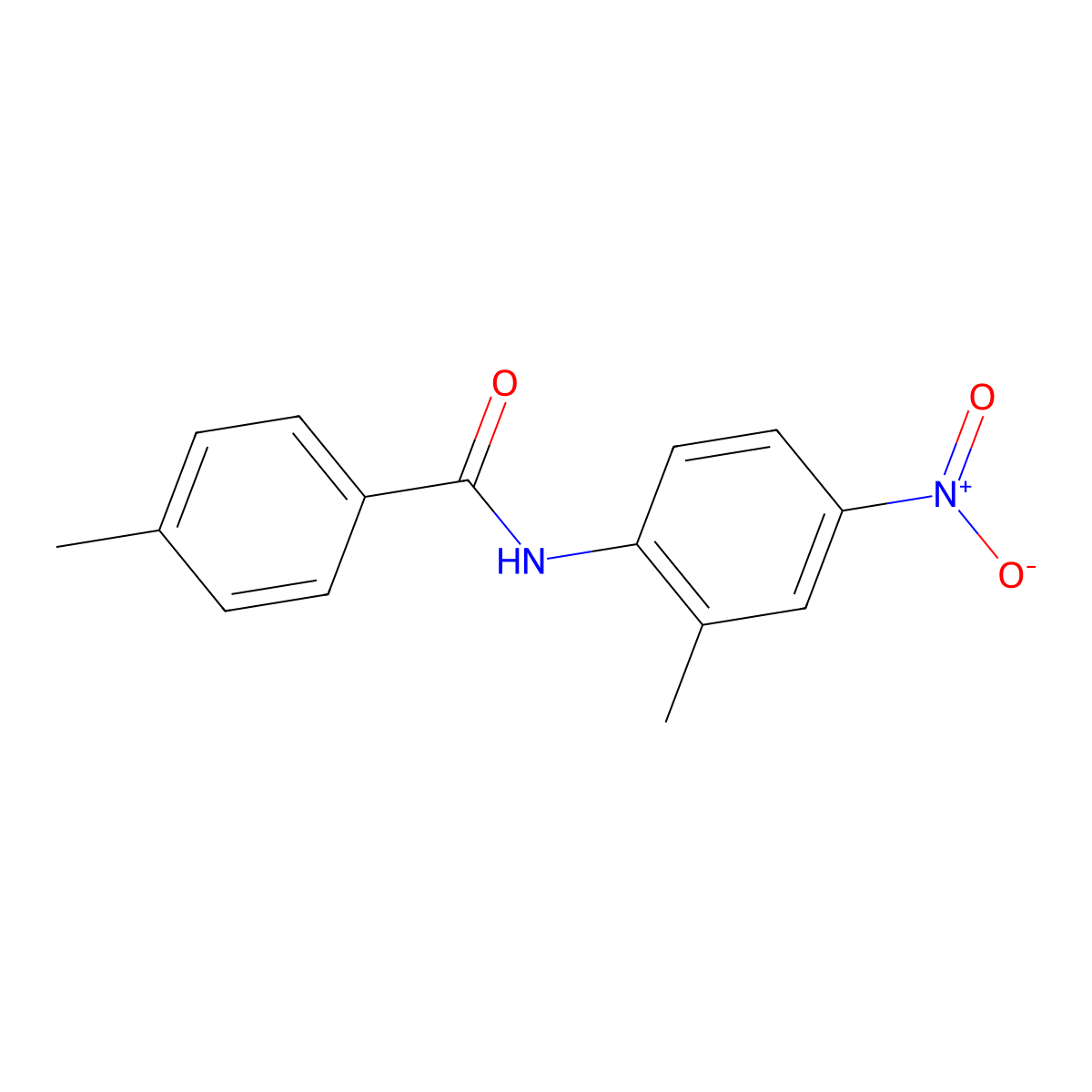 4-methyl-N-(2-methyl-4-nitrophenyl)benzamide molecular structure, CAS 198221-15-7